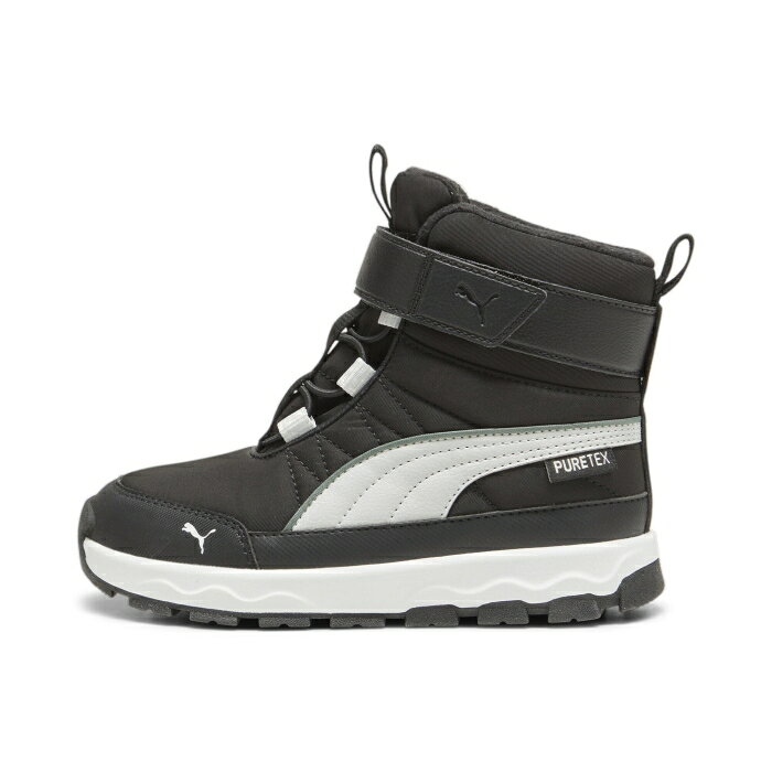 PUMA キッズ プーマ エボルブ ピュアテックス ブーツ 17-21cm 392649 PUMA Black-Ash Gray-PUMA White 18