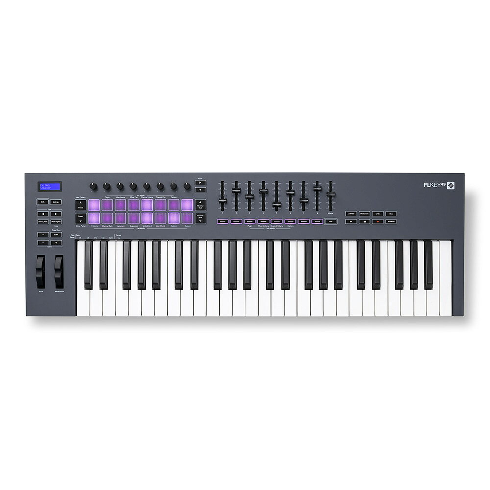 楽天市場】MIDIPLUS MIDIキーボードコントローラー LED USB 49鍵 X4
