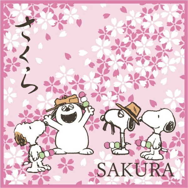 ブルーミング中西｜BLOOMING NAKANISHI SNOOPY タオルハンカチ 和柄 さくら 000065-0019-01