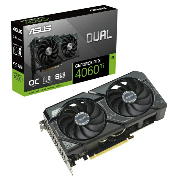 ASUS グラフィックボード DUAL-RTX4060TI-O8G-SSD