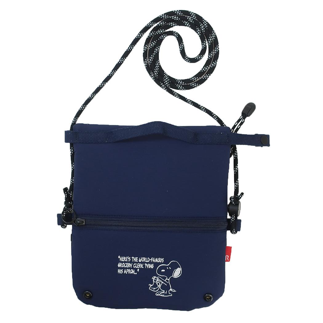 スヌーピー ショルダーバッグ IP.サーモKサコッシュ.Peanuts-9B 保冷バッグ サコッシュ型 APRON ピーナッツ ルートート Thermo Keeper 洗濯 洗える 斜め掛け