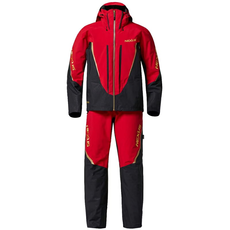 シマノ SHIMANO RA-101X ネクサス ゴアテックス レインスーツ 2XL レッド 112996