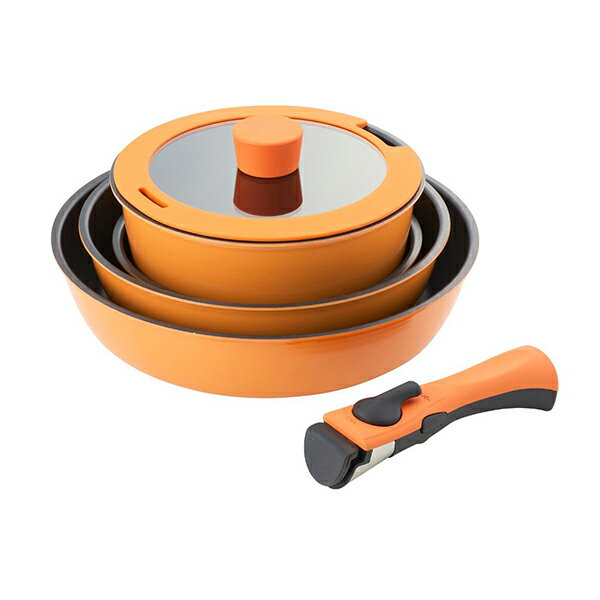 ベストコ ベストウェアレジスタンス 耐摩耗性300万回 ワンハンドル ガス火6点セット オレンジ NM-273