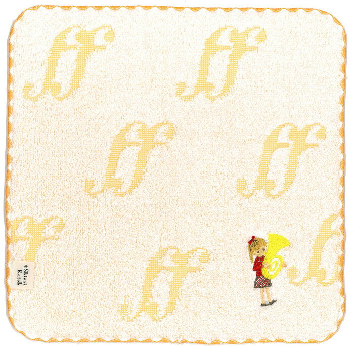 SKTC177-07 チックトーン・タオルチーフ/チューバ サイズ:約縦230×横230mm/素材:綿100% ジャガード織/生産地:日本製 泉州タオル