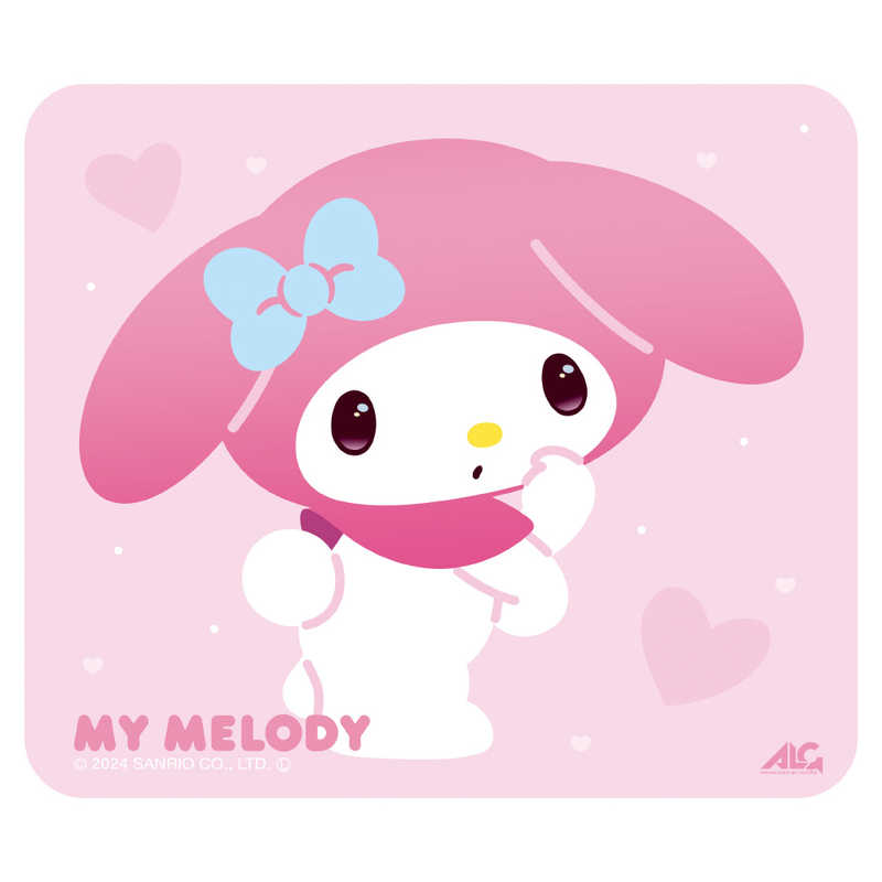 アローン ALG-GMMPDIUSMM ゲーミングマウスパッド 350x300x3mm ガラスマウスパッド サンリオキャラクターズ マイメロディ