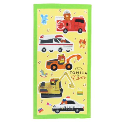 コンパクトバスタオル シャーリング バスタオル トミカとトム メロディ TOMICA 林タオル 日用品 バス贈り物
