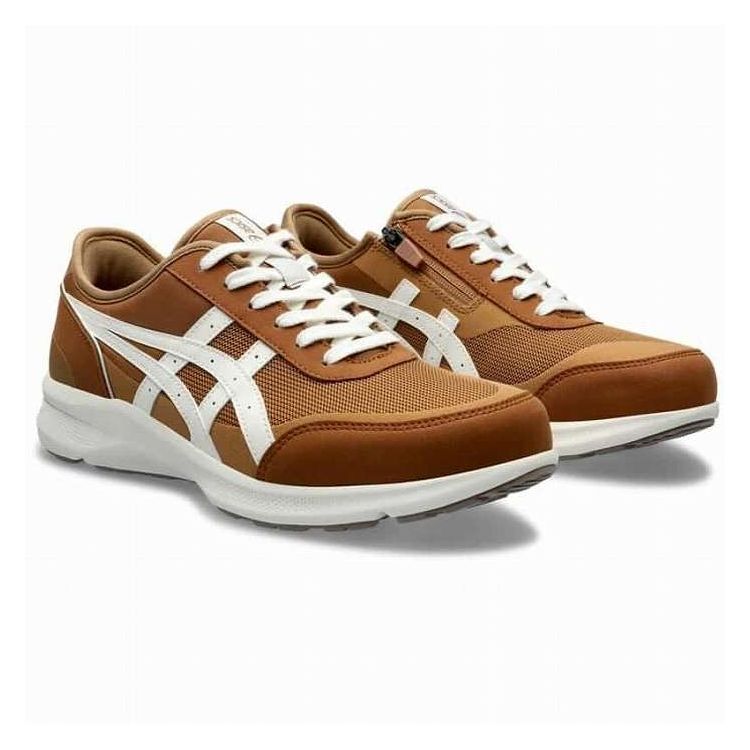 ASICS アシックス ウェルネスウォーカー 1291A056 ブラウン×オフホワイト 26.0