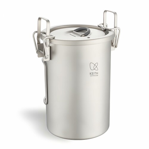 キース Keith 純チタンライスクッカー Ti6300 軽い 防錆 携帯用炊飯器 ギフト おしゃれ シンプル お米 炊事 炊飯