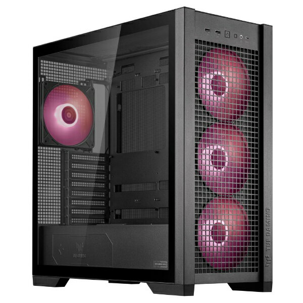 ASUS｜エイスース PCケース ATX /Micro /Extended /Mini-ITX TUF Gaming GT302 ARGB ブラック GT302/ARGB/FANS/BLK