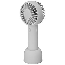 GREEN HOUSE グリーンハウス ミニUSB充電式 手持ちダブルファン グレー GH-FANHHS-GY GHFANHHS