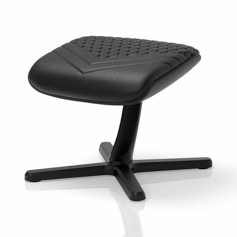noblechairs FOOTREST 2 Real Leather ブラック ノーブルチェアーズ フットレスト 2 リアルレザーモデル NBL-FR-RL-BLK