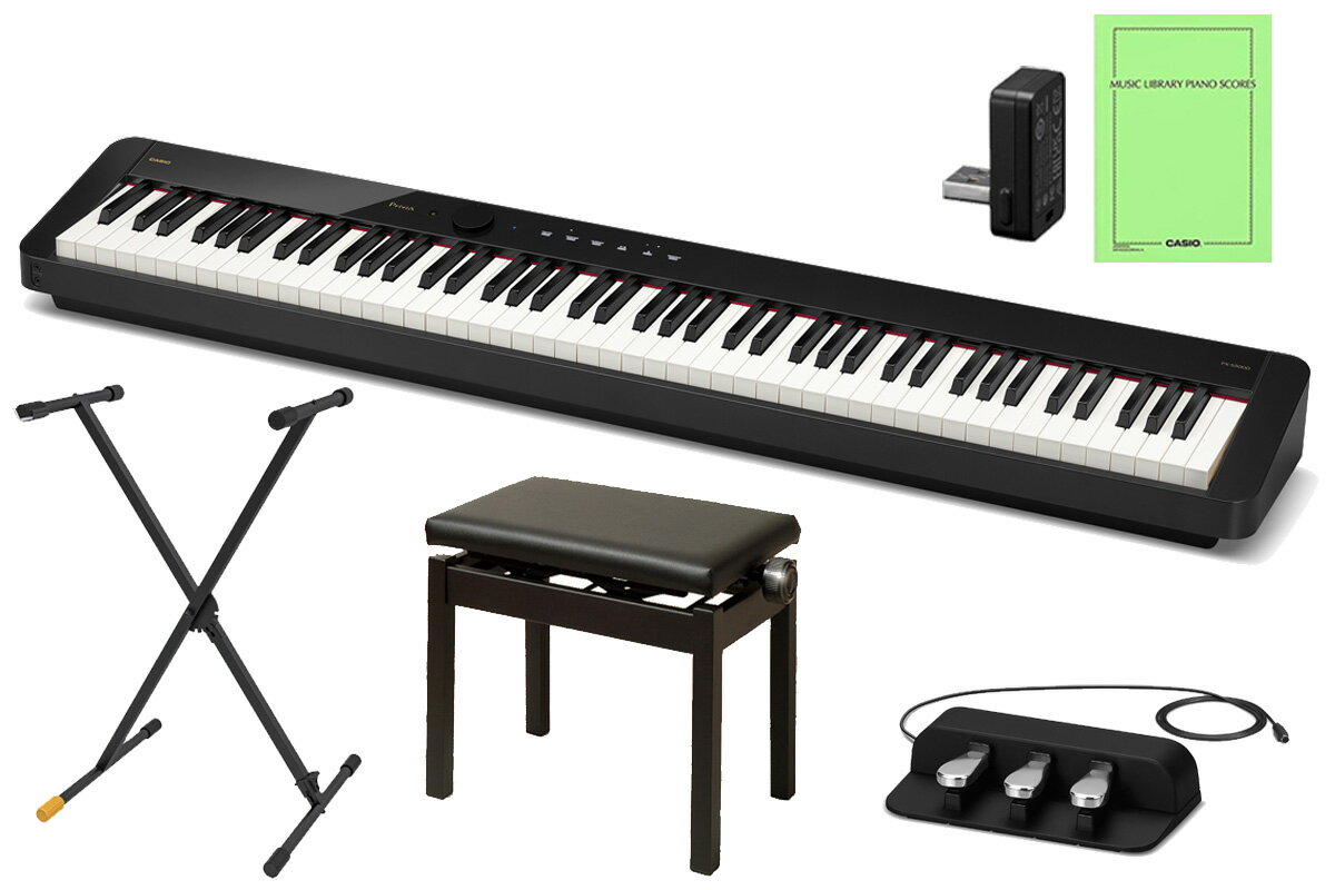 【美品】CASIO Privia 電子ピアノ PX-S1000 WE 88鍵盤 マジでスリム！ カシオ「PX-S1000」は机にスッキリ置きやすい88