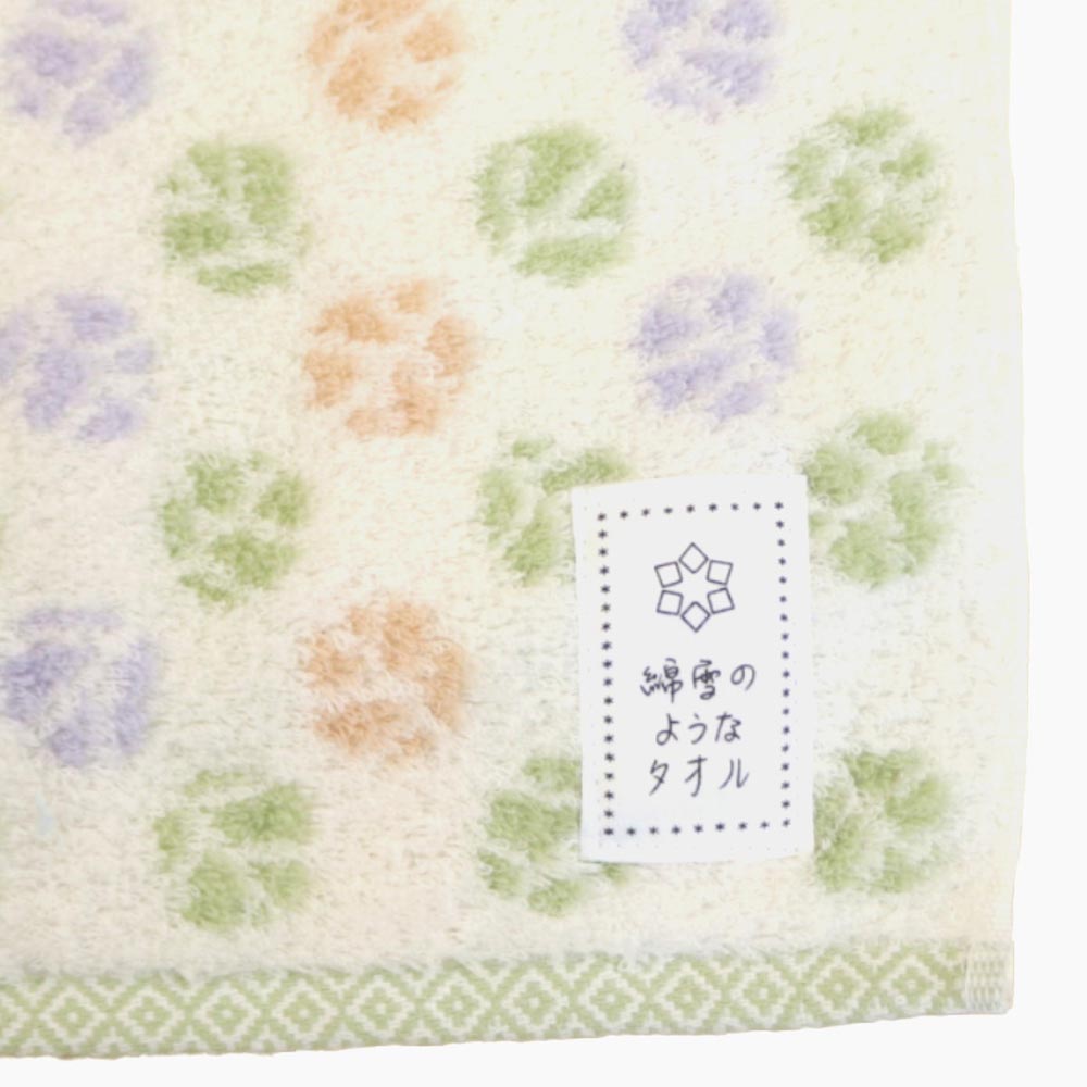 日繊商工 バスタオル 綿雪のようなタオル フィロ グリーン×イエロー・サイズ：120×60cm WYT22004GR バス・洗面グッズ