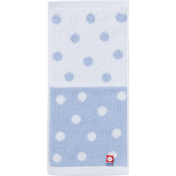 サワショウ 今治ドット ポケットタオルハンカチ DP-04-BL ブルー