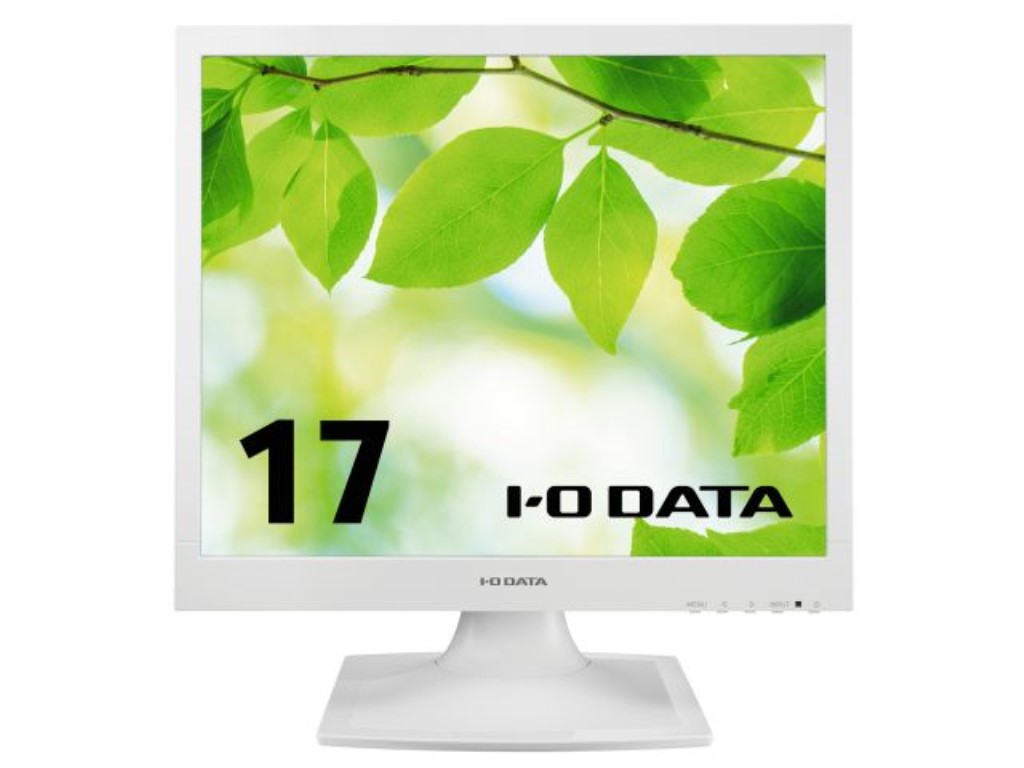 I-O DATA｜アイ・オー・データ PCモニター 抗菌モデル ホワイト LCD-AD173SESW-AG 17型 /SXGA 1280×1024 /スクエア /60Hz