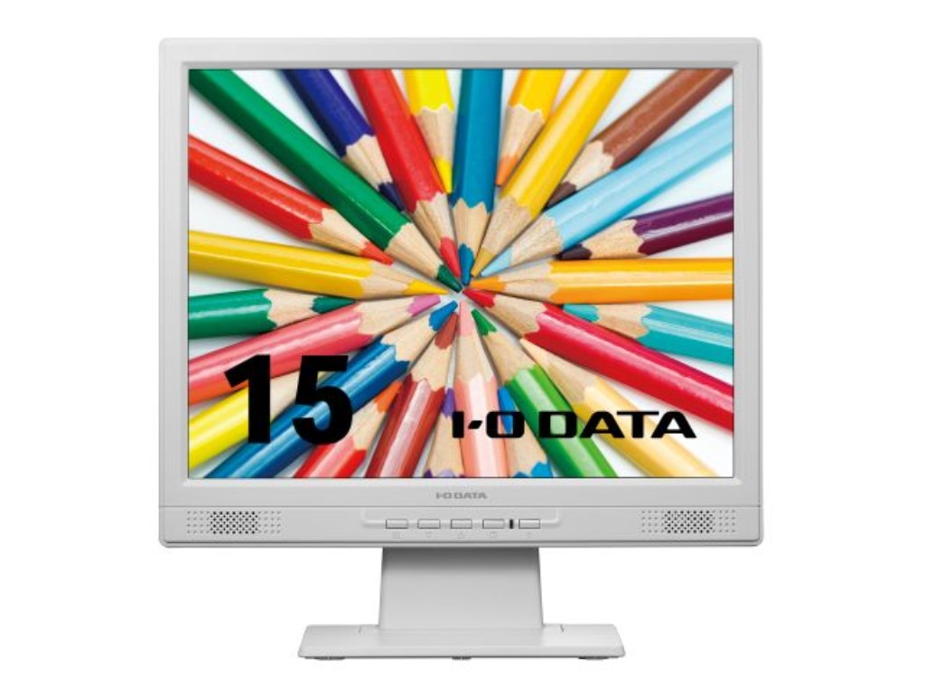IODATA LCD-SAX151DW-AG スクエア液晶ディスプレイ 15型/ 1024×768/ アナログRGB、DVI-D/ ホワイト/ スピーカー：あり/ 広視野角パネル採用、目に優しい機能搭載/ 5年保証 / 抗菌モデル