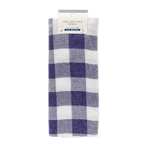 片面パイルフェイスタオルギンガムチェック