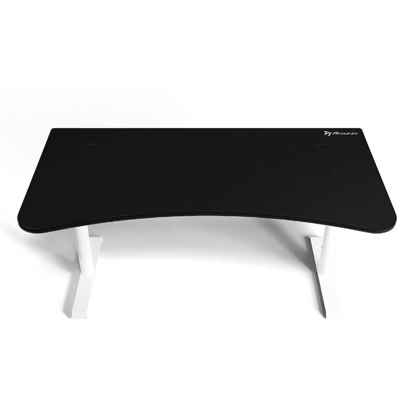 AROZZI ゲーミングデスク W1600xD820xH710～810mm フルサーフェスマウスパッド ブラック ホワイト PBK ARENA-DESK-WTPBK