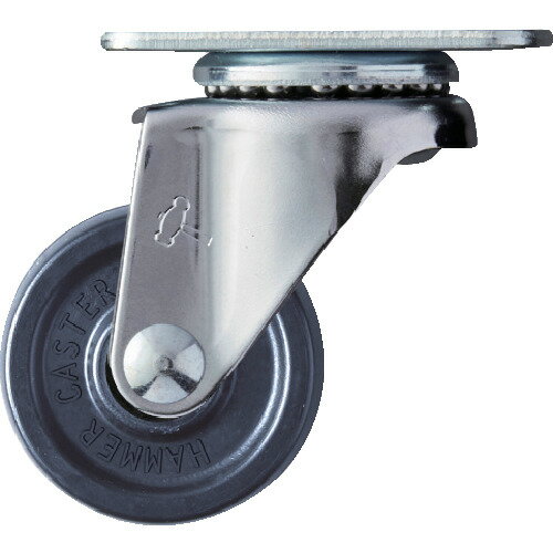 ハンマーキャスター ハンマー E型 自在 エラストマー車 40mm 420E-U40