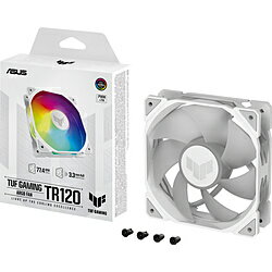ASUS エイスース ケースファンx1 120mm /2000RPM 正回転モデル TUF Gaming TR120 ARGB Fan - Single Pack ホワイト TUF/GAMING/TR120/ARGB/WHITE TUFGAMINGTR120ARGBW