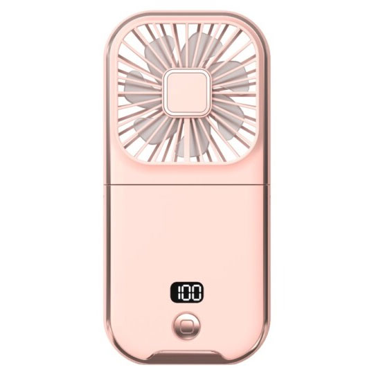 Lazos ラソス 携帯扇風機 ピンク L-SMF-PP USB扇風機 首掛け＆卓上型 スマホスタンド機能付き