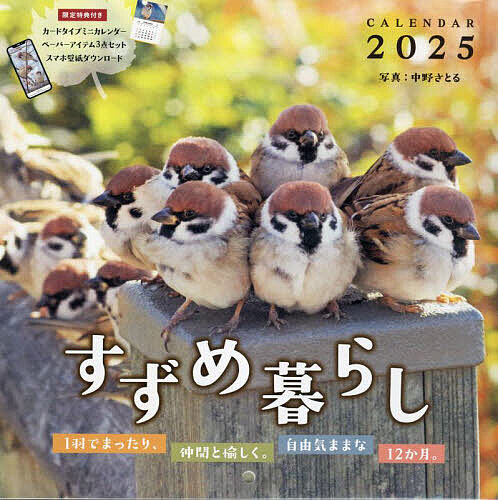 すずめ暮らしＣＡＬＥＮＤＡＲ ２０２５/インプレス/中野さとる