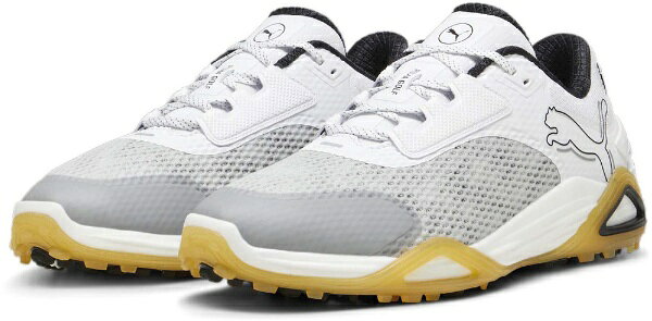 PUMA メンズ ゴルフ シャドウキャット ニトロ スパイクレス シューズ 310249 Ash Gray-PUMA Black-Gum 26.5