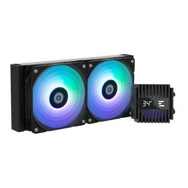 ZALMAN｜ザルマン 水冷CPUクーラー 120mmファンx2 LGA1700/1200/1156/1155/1151/1150・AM5/AM4 ALPHA2 A24 Black ブラック