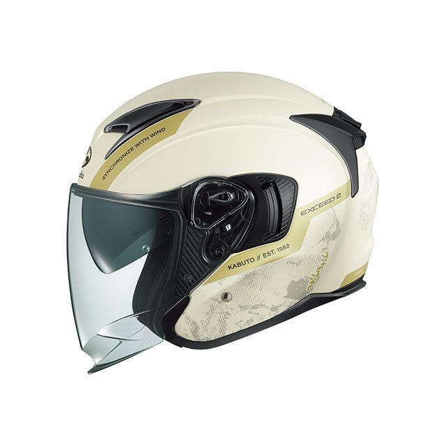 カブト EXCEED2 DUNE/デューン/:フラットアイボリー Mサイズ 57-58