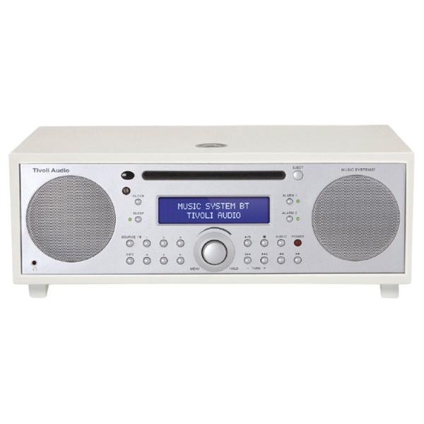 Tivoli Audio｜チボリオーディオ ブルートゥーススピーカー CDラジオ Music System BT Silver-Piano White MSYBT-0674-JP Bluetooth対応