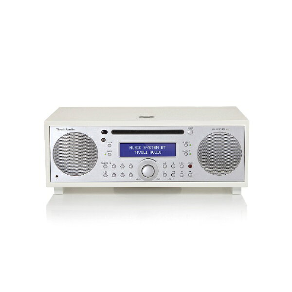 Tivoli Audio｜チボリオーディオ ブルートゥーススピーカー CDラジオ Music System BT Silver-Piano White MSYBT-0674-JP Bluetooth対応
