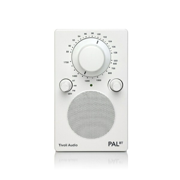 Tivoli Audio｜チボリオーディオ ブルートゥーススピーカー ラジオ PAL BT ホワイト PALBT-9398-JP 防滴 /Bluetooth対応
