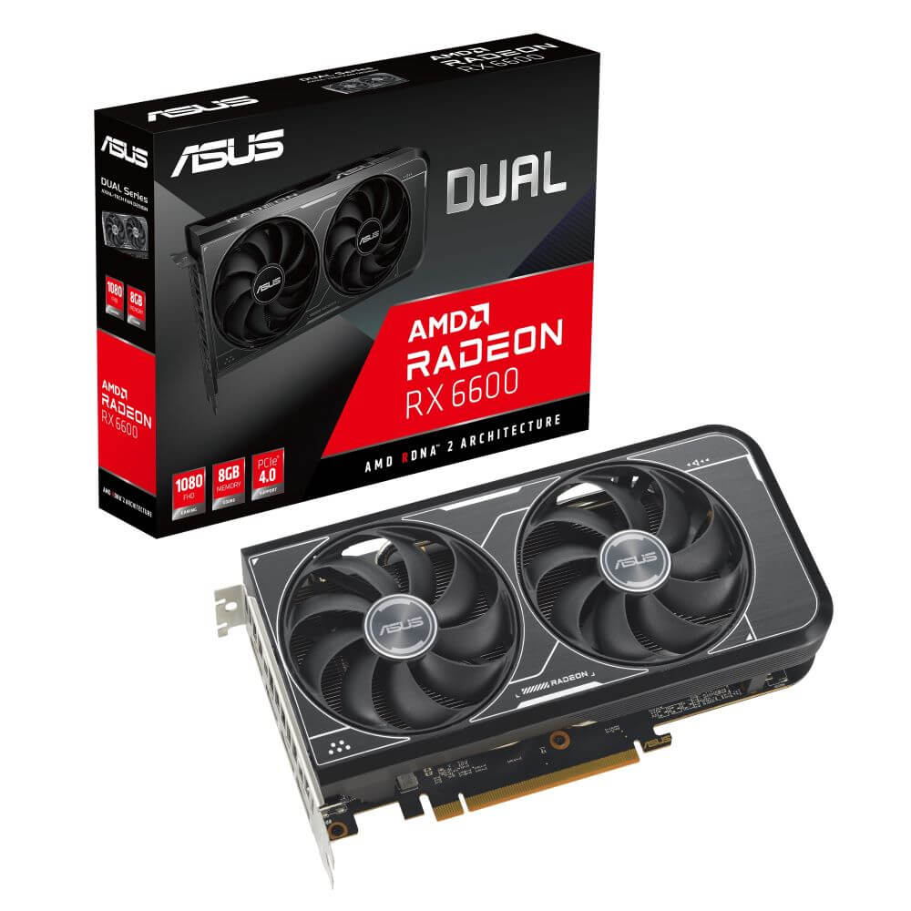 ASUS グラフィックボード DUAL-RX6600-8G-V3