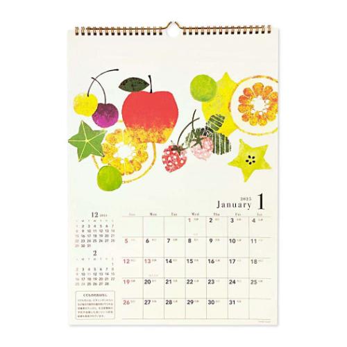 CP25トモコA3壁掛カレンダー旬果CL95661