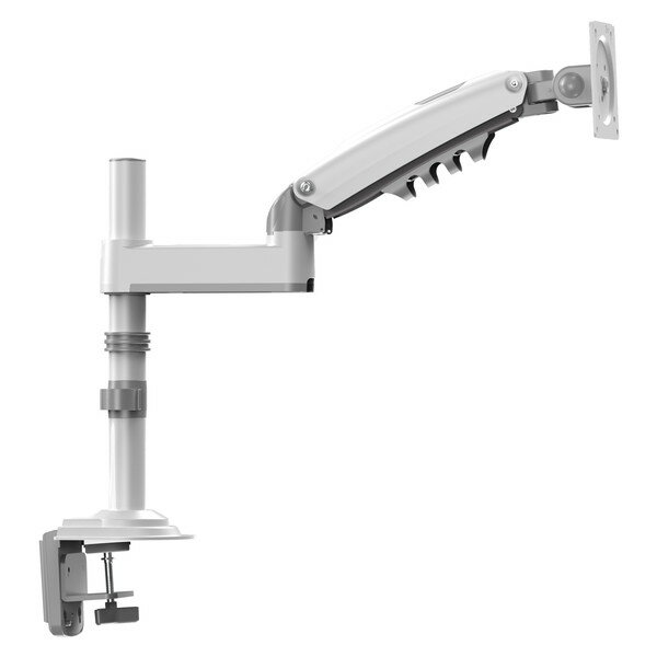 Huanuo｜ファーノー モニターアーム 1画面 /13～32インチ ガススプリング式 ポールタイプ ホワイト HNSS32W