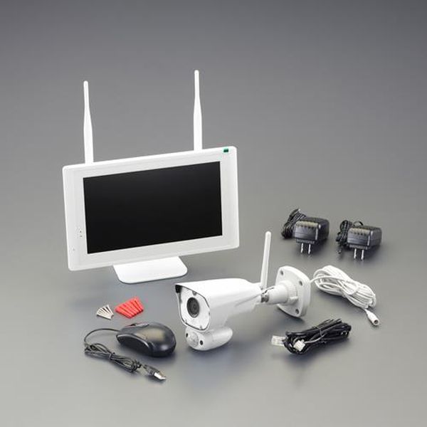 楽天市場】朝日電器 ELPA ワイヤレスカメラ モニターセット CMS-H7210