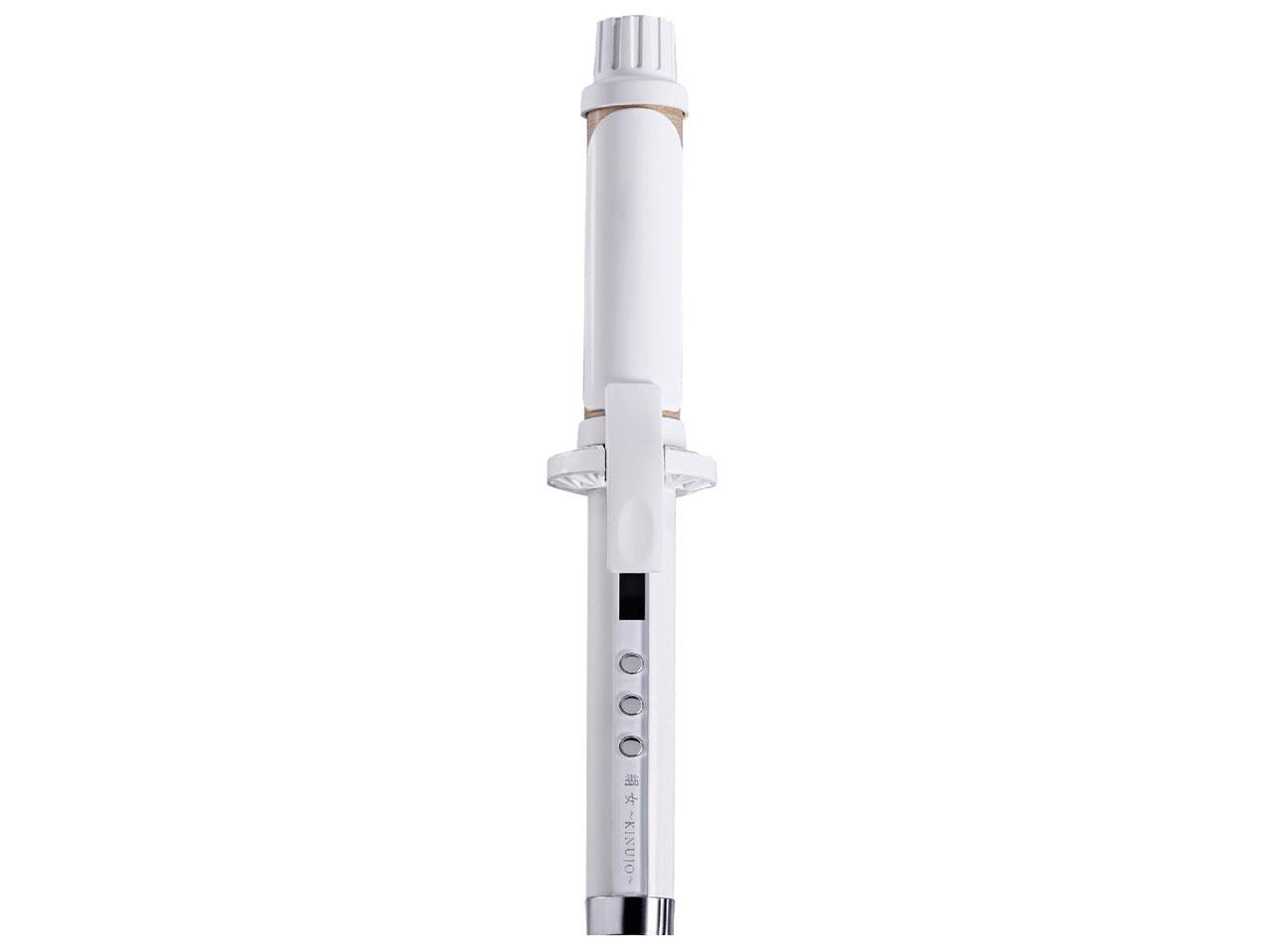 絹女 カールヘアアイロン ホワイト KC028 絹女 正規販売店】キヌージョ カールアイロン 28mm KC028 32mm