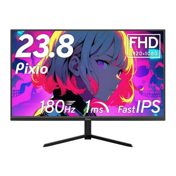 PIXIO｜ピクシオ ゲーミングモニター PX248 Prime Plus 180Hz ブラック PX248PPBK-O 23.8型 /フルHD 1920×1080 /ワイド /180Hz