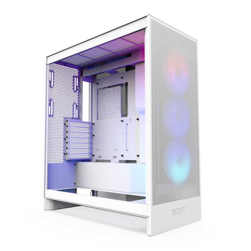 NZXT｜エヌゼットエックスティー PCケース ATX /Micro /Extended /Mini-ITX H7 Flow RGB 2024 ホワイト CM-H72FW-R1