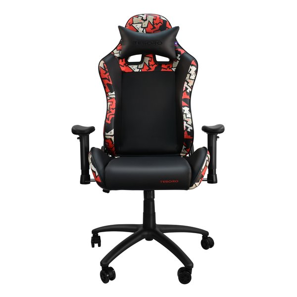 Fusion Innovation ゲーミングチェア W720xD700xH1355mm Tesoro Graffiti Red レッド JT701GF-R