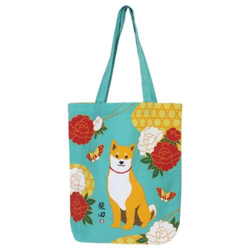 フレンズヒル｜Friendshill A4トート ボタンモヨウシバタ Friendshill｜フレンズヒル ブルー YW-255-136