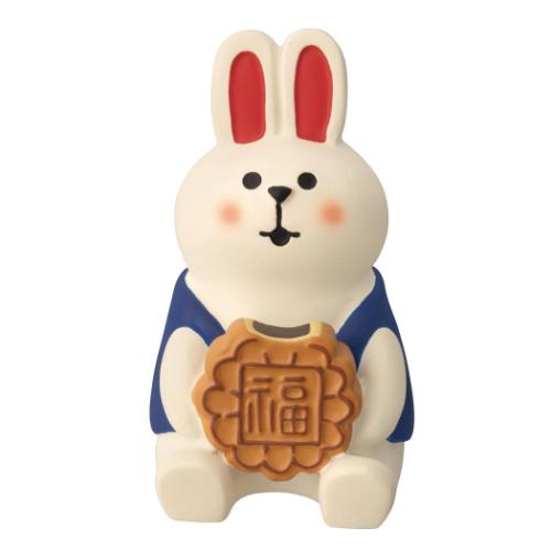 concombre マスコット ぽっちゃりうさぎ 月餅 デコレ インテリア かわいい グッズ