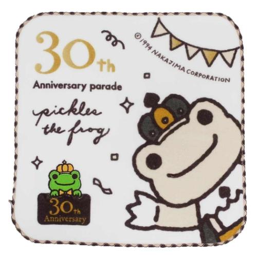 インクジェットプリントハンカチタオル ミニタオル かえるのピクルス アニバーサリー 林タオル 汗拭きタオル