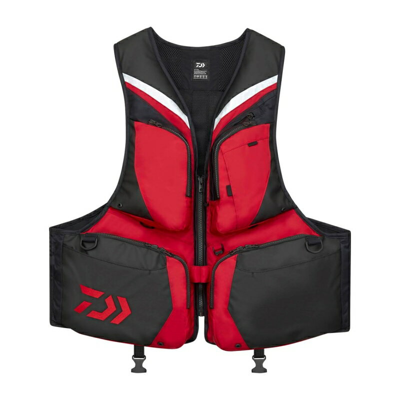 ダイワ ライフジャケット DF-3324JM フローティングアラートベスト レッド 2XL
