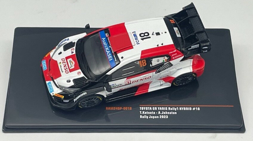 国際貿易 KOKUSAI BOEKI KBモデル トヨタ GR ヤリスRally123ラリージャパン 18 T.Katsuta 1/43スケール RAM24SP001B 2169077