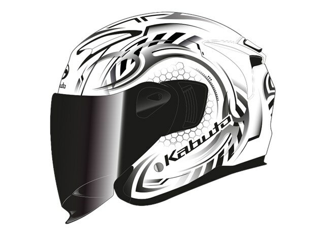 OGK KABUTO オージーケーカブト EXCEED2 CYBER/サイバー/:パールホワイトブラック Mサイズ 57-58