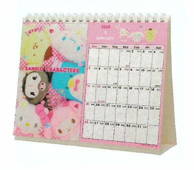 MXPリングカレンダー25 卓上カレンダー2025年 2025Calendar サンリオキャラクターズ サンリオ サンリオ インテリア 書き込み 令和7年暦