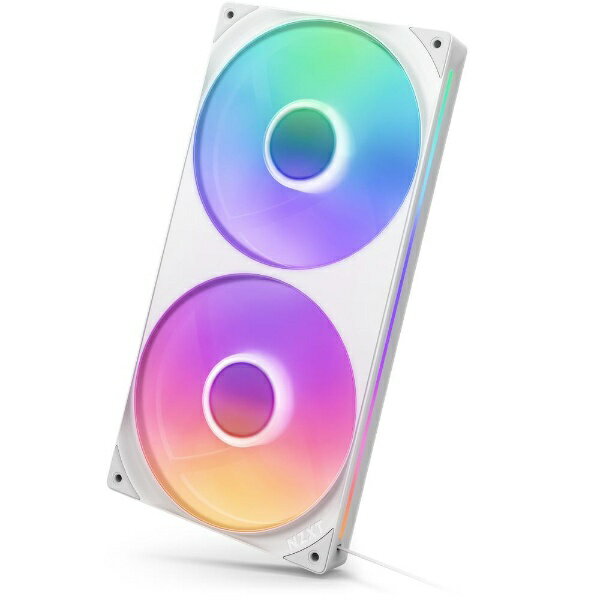 NZXT｜エヌゼットエックスティー ケースファンx2 140mm /2000RPM F Series RGB CORE Fans280 2024 ホワイト RF-U28HF-W1