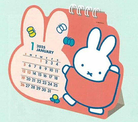 ディックブルーナ　２０２５年　ダイカット卓上カレンダー　３９ＢＣＡ−６