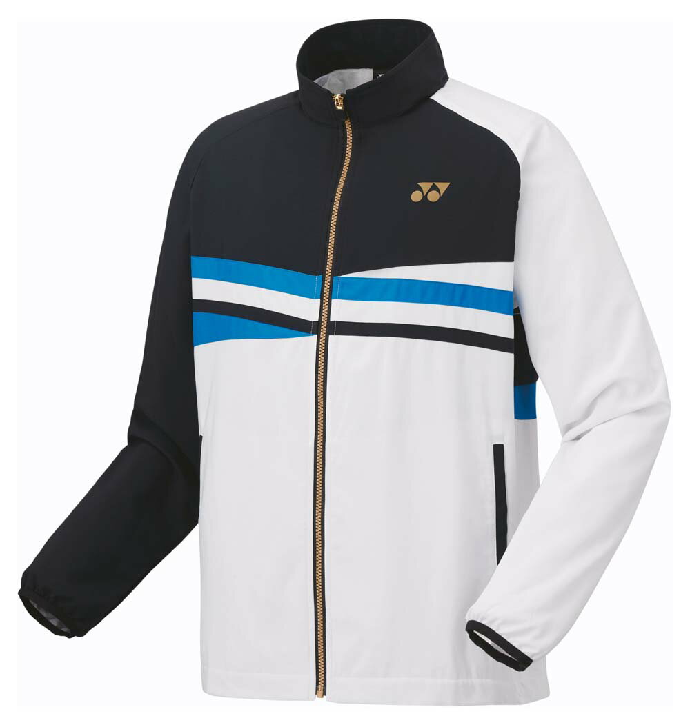 YONEX ヨネックス ユニウラジツキウィンドウォーマーシャツ サイズ : M ユニセックス 裏地付ウィンドウォーマーシャツ（ホワイト/ピンク